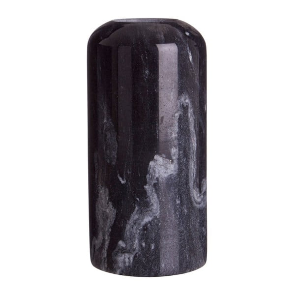 Čierny mramorový svietnik Premier Housewares Lamonte, výška 16 cm