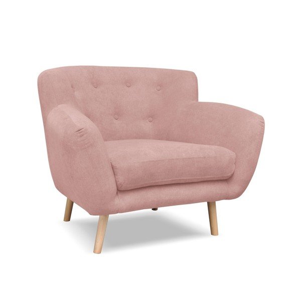 Svetloružové kreslo Cosmopolitan design London-image-2