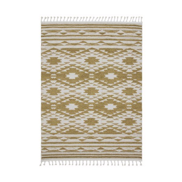 Žltý koberec Asiatic Carpets Taza, 120 x 170 cm