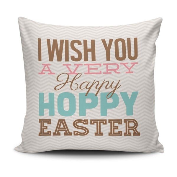 Obliečka na vankúš Happy Easter, 45 × 45 cm
