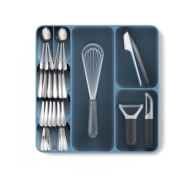 Modrý kuchynský organizér do zásuvky Joseph Joseph DrawerStore Compact Sky-image-3