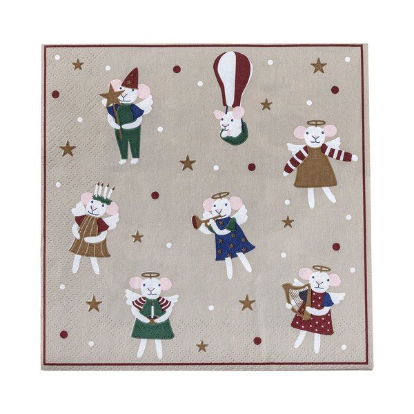 Papierové obrúsky v súprave 20 ks 33x33 cm Peo – Bloomingville