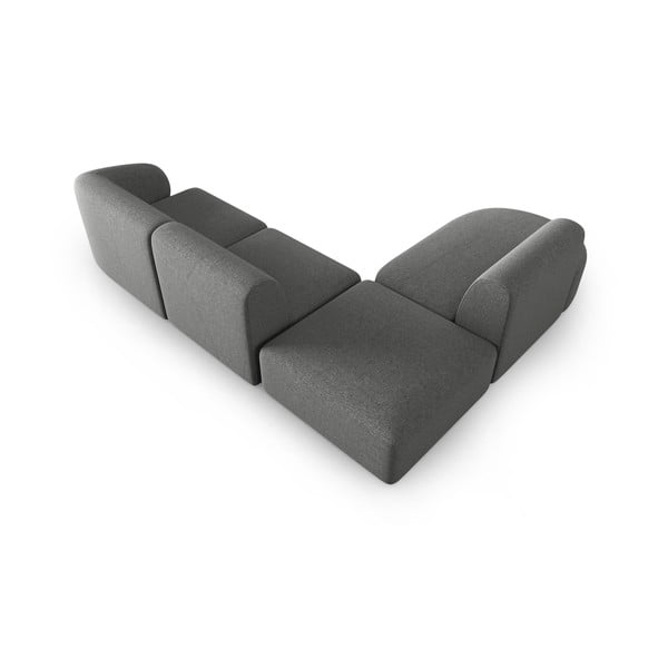 Sivá rohová pohovka, ľavý roh Shane – Micadoni Home-image-3