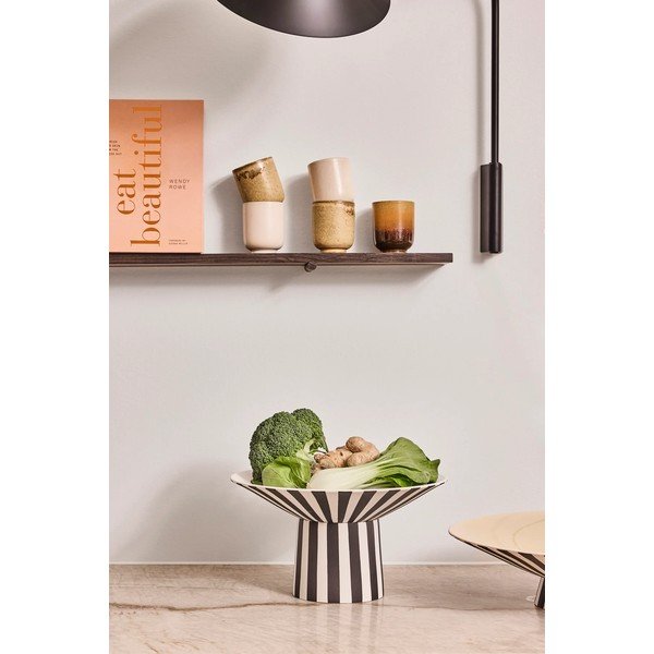 Čiern-obiela/béžová kameninová misa ø 30 cm Toppu – OYOY Living Design-image-1