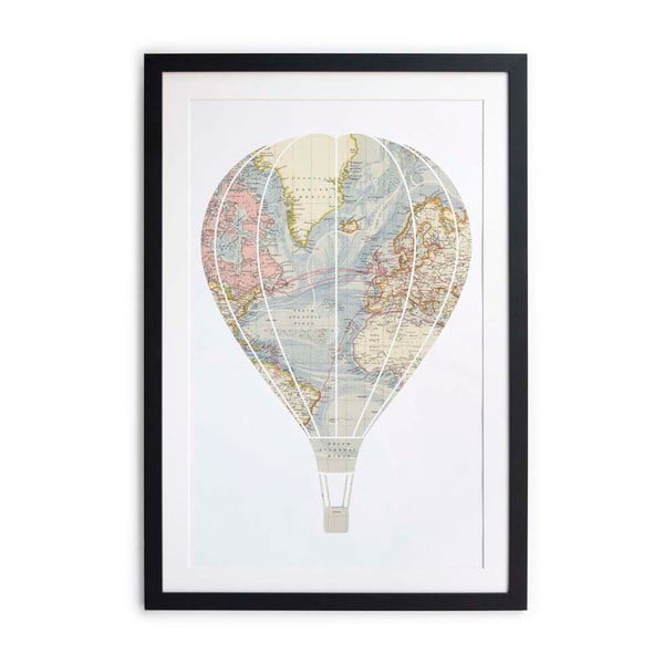 Obraz v ráme Little Nice Things Balloon, 60 x 40 cm
