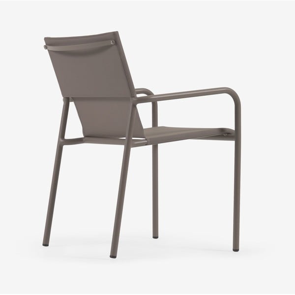 Hnedá hliníková záhradná stolička Kave Home Zaltana-image-3