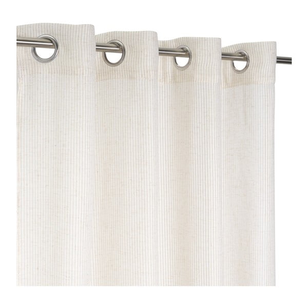 Béžová záclona s prímesou ľanu 140x260 cm Fifties – Casa Selección-image-2
