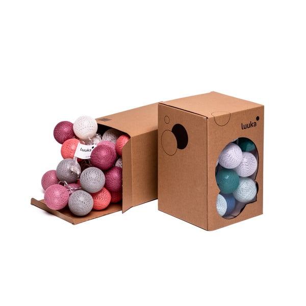 Hnedá svetelná reťaz s LED žiarovkami LUKKA, 15 svetielok-image-2