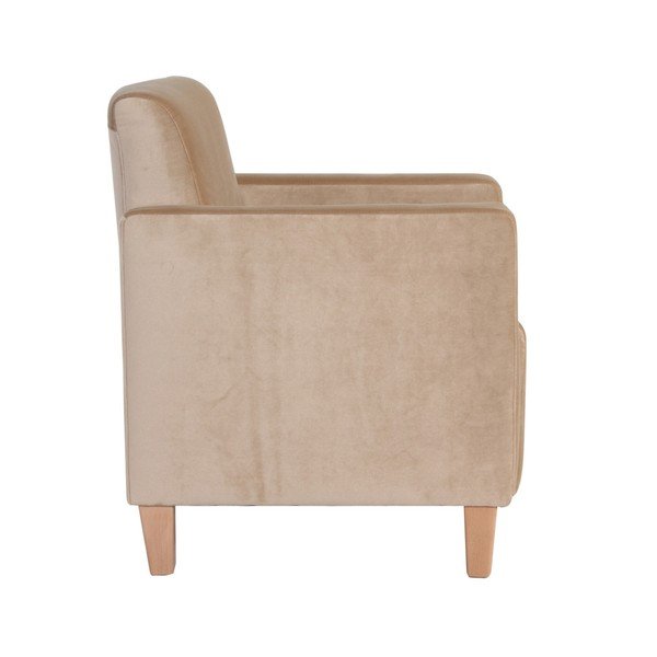 Béžové kreslo Max Winzer Milla Velvet-image-4