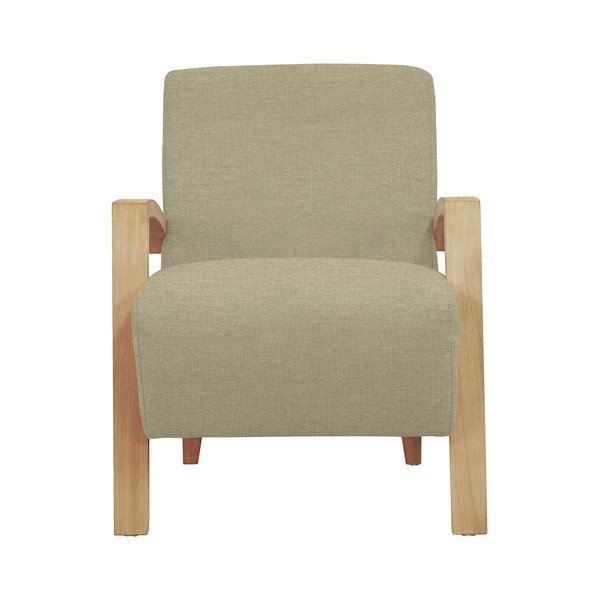 Béžové kreslo so svetlými nohami Windsor & Co Sofas Luna-image-2