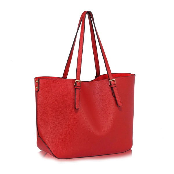 Červená kabelka L & S Bags Camila