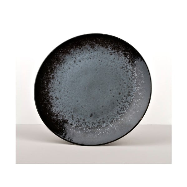 Čierny keramický tanier Made In Japan White Dot, ⌀ 29 cm