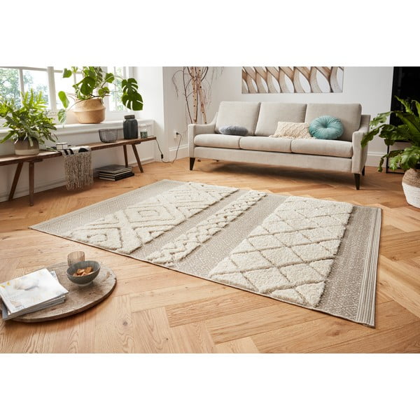 Krémovobiely koberec Mint Rugs Todra, 120 x 170 cm-image-2