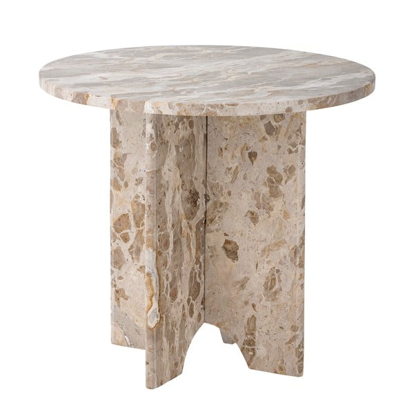 Mramorový okrúhly odkladací stolík ø 46 cm Jasmia – Bloomingville-image-3