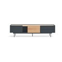 TV stolík v dekore duba v antracitovo-prírodnej farbe 180x45 cm Otto – Teulat