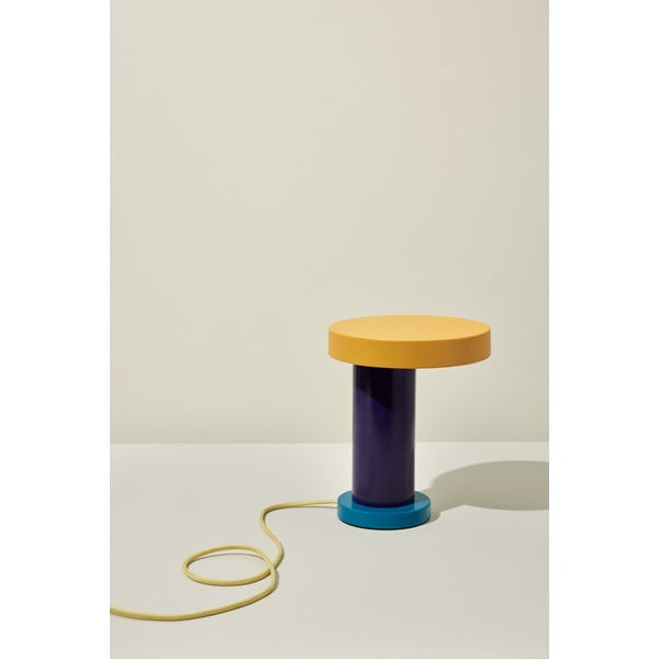 Fialová LED stmievateľná stolová lampa (výška 25 cm) Magic – Hübsch-image-1