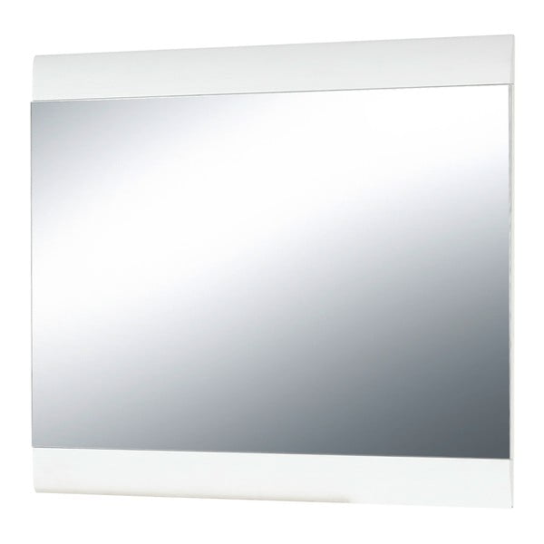 Nástenné zrkadlo v bielom ráme Germania Malou, 87 x 76 cm