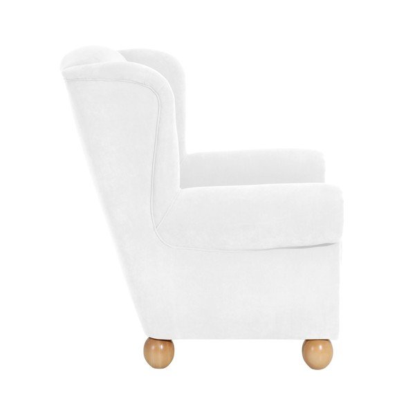 Krémové kreslo ušiak Max Winzer Monarch Velor-image-2