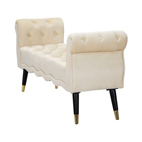 Krémová zamatová lavica Paris – Mauro Ferretti-image-4