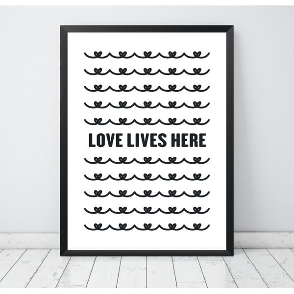 Plagát Nord & Co Love Lives Here, 40 x 50 cm