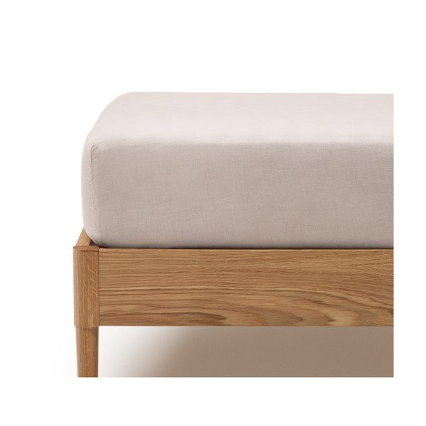 Napínacia bavlnená plachta taupe 180x200 cm Simmel – Kave Home