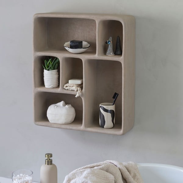 Svetlosivá poschodová polica v dekore kameňa Art Studio – Mette Ditmer Denmark-image-2