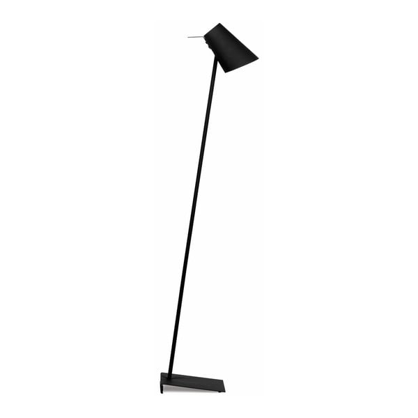 Čierna stojacia lampa s kovovým tienidlom (výška 140 cm) Cardiff – it&#39;s about RoMi