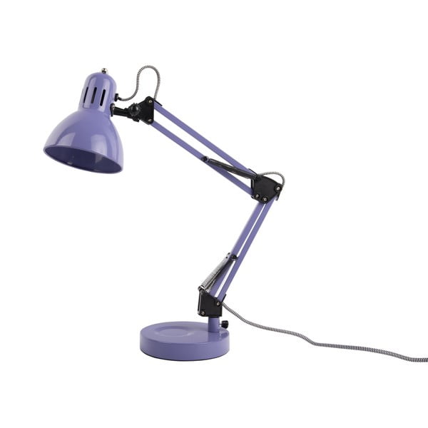 Fialová stolová lampa s kovovým tienidlom (výška 52 cm) Funky Hobby – Leitmotiv