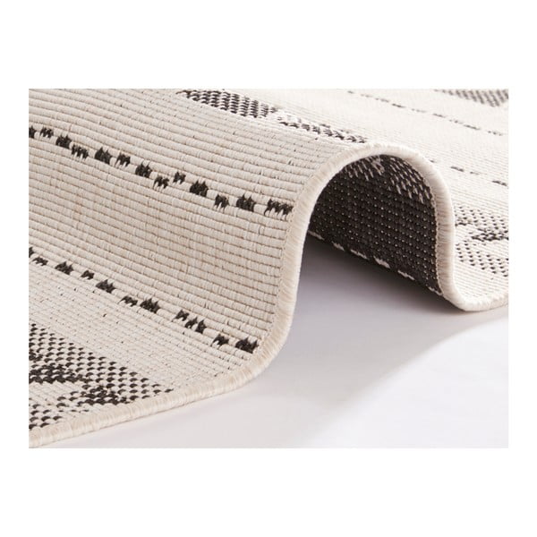 Čierno-krémový vonkajší koberec NORTHRUGS Bahamas, 160 x 230 cm-image-3