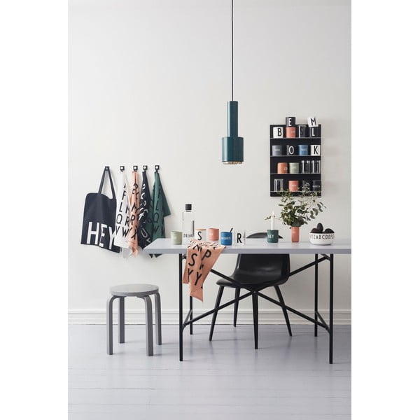 Tmavosivý porcelánový hrnček 300 ml Work – Design Letters-image-3