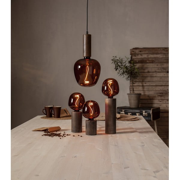 Tmavohnedé závesné svietidlo Tub – Star Trading-image-4