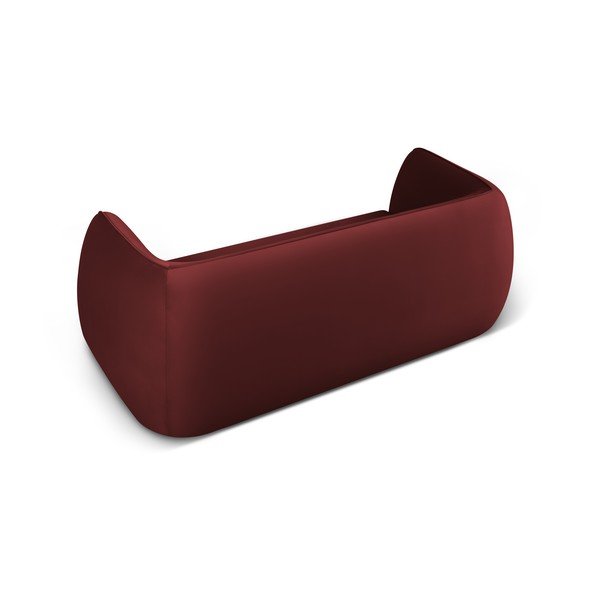 Červená zamatová pohovka 190 cm Lando – Micadoni Home-image-3