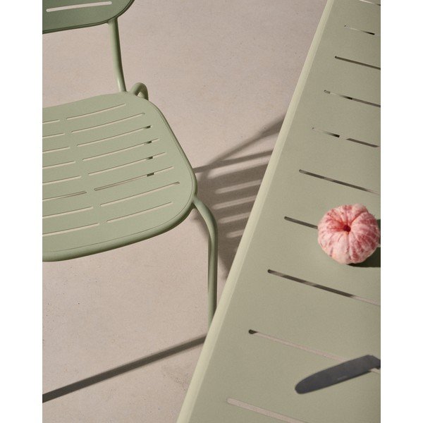 Oceľový záhradný jedálenský stôl 90x180 cm Brai – Kave Home-image-4