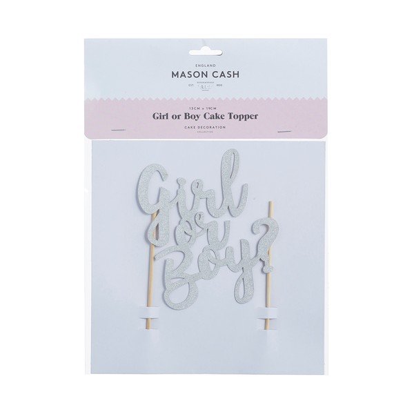 Dekorácia na tortu Mason Cash Girl Or Boy-image-1