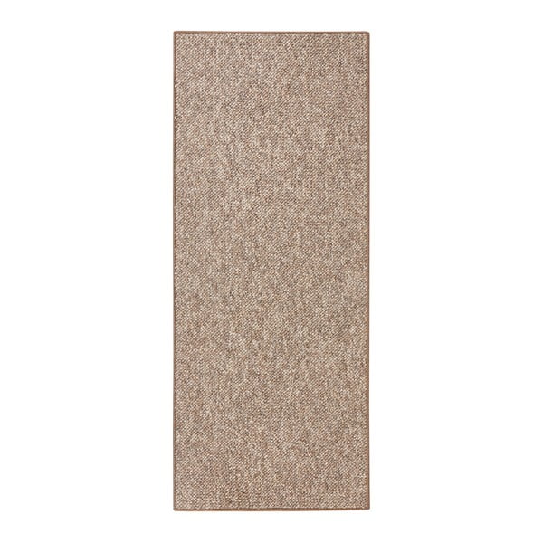 Koberec BT Carpet Wolly v hnedej farbe, 80 x 200 cm