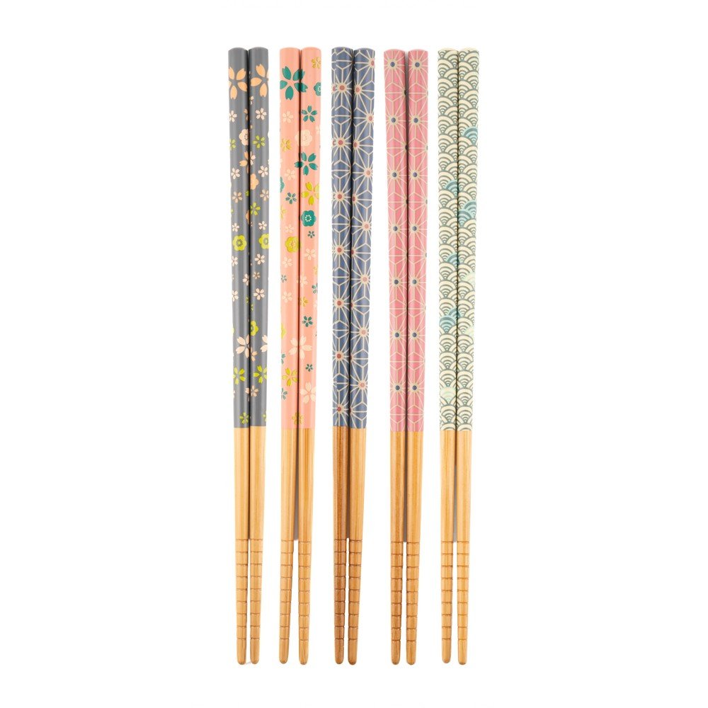 E-shop Bambusový príbor 5 ks pre 5 osôb Kyoto – Sass & Belle