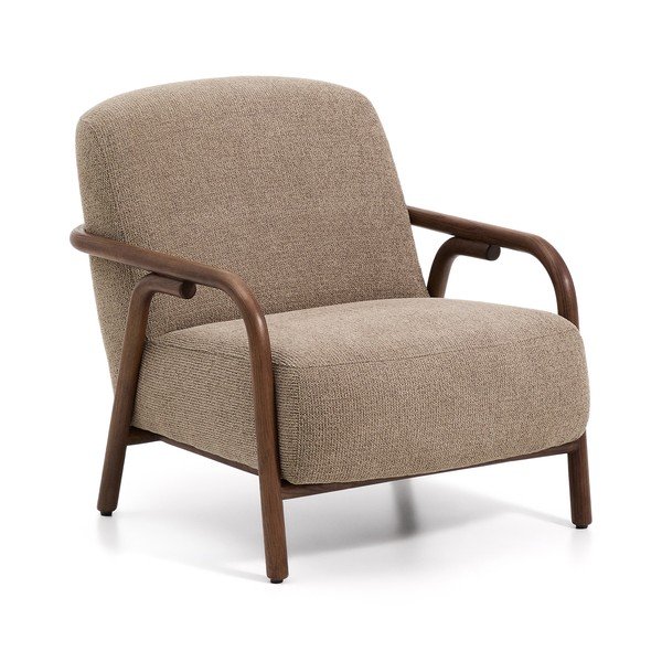 Taupe ženilkové kreslo Sylo – Kave Home