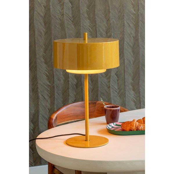Okrovožltá kovová stolová lampa (výška  50 cm) Grato Anillo – Leitmotiv-image-1