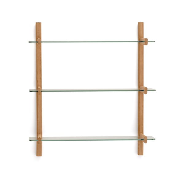 Sklenený modulárny policový systém v prírodnej farbe 90x98x30,5 cm Sitra – Kave Home