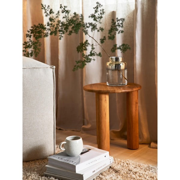 Ručne fúkaná sklenená váza v zlatej farbe Westwing Collection Uma, výška 20 cm-image-1