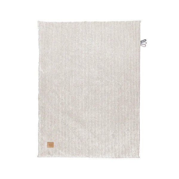 Krémová menčestrová detská deka 100x77 cm – Meowbaby