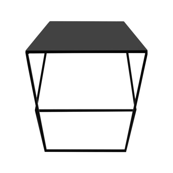 Čierny odkladací stolík Custom Form Zak, 35 × 50 cm