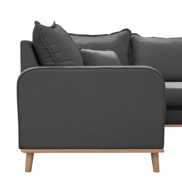 Tmavosivá rohová pohovka (pravý roh) Beata - Ropez-image-4