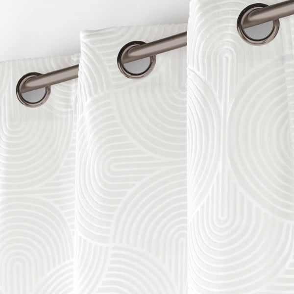 Biely zamatový záves 135x260 cm Eva – douceur d'intérieur-image-2