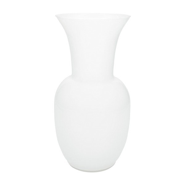 Biela sklenená váza (výška  26 cm) – Brandani