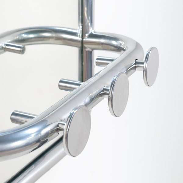 Kovový vešiakový panel v striebornej farbe 35x60x11 cm Retro – Spinder Design-image-3