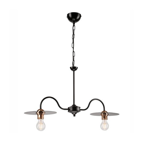 Čierne závesné svietidlo - LAMKUR