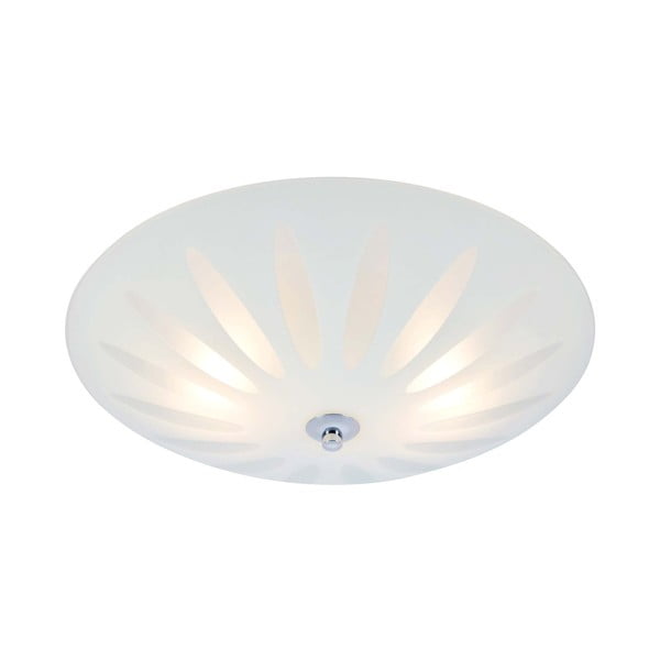 Biele stropné svietidlo so skleneným tienidlom Petal – Markslöjd