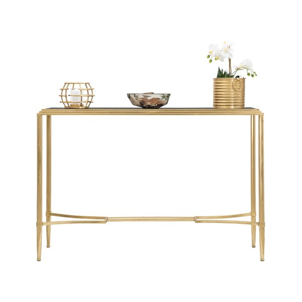 Konzolový stolík v zlatej farbe Mauro Ferretti Roman, 120 x 80 cm-image-2