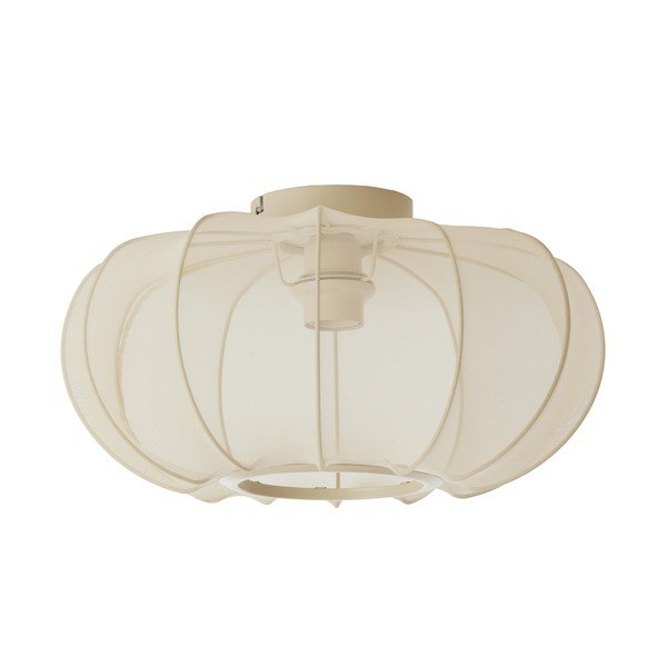Krémovobiele stropné svietidlo s textilným tienidlom ø 40 cm Plumalia – Light & Living